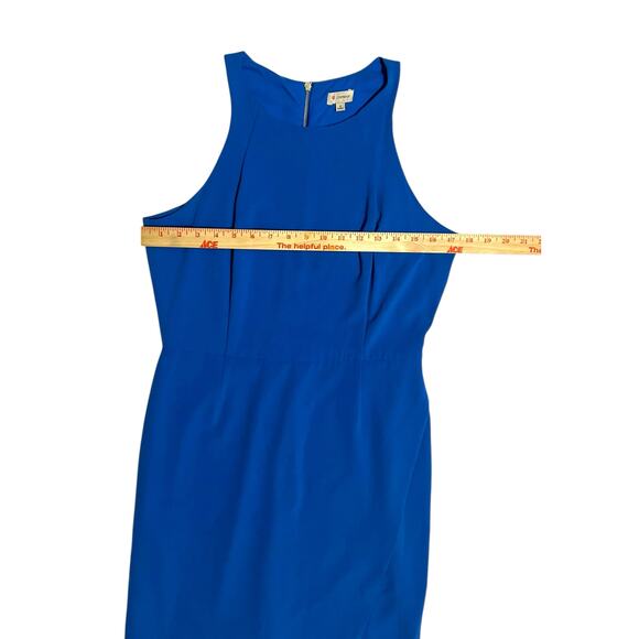 Cremieux Cameran Pacific Blue Halter High Neckline Cocktail Mini Dress Size 8 - Picture 7 of 13